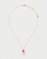 Enamel Mushroom Necklace by Fable England
