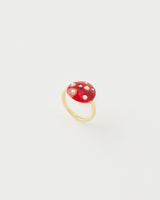 Enamel Mushroom Ring by Fable England