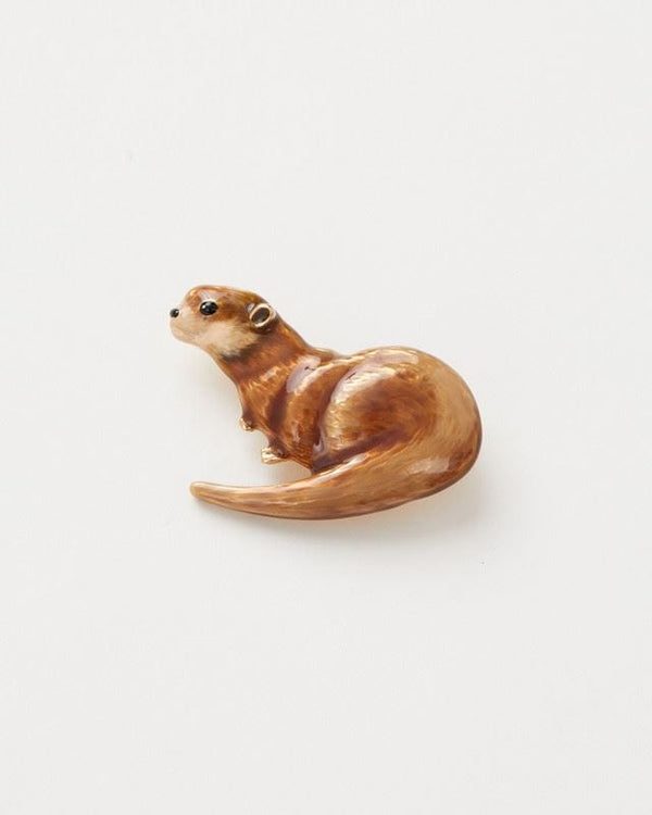 Enamel Otter Brooch by Fable England