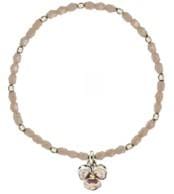 Enamel Pansy Stretch Bracelet by Fable England