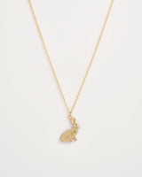 Enamel Rabbit Short Necklace by Fable England