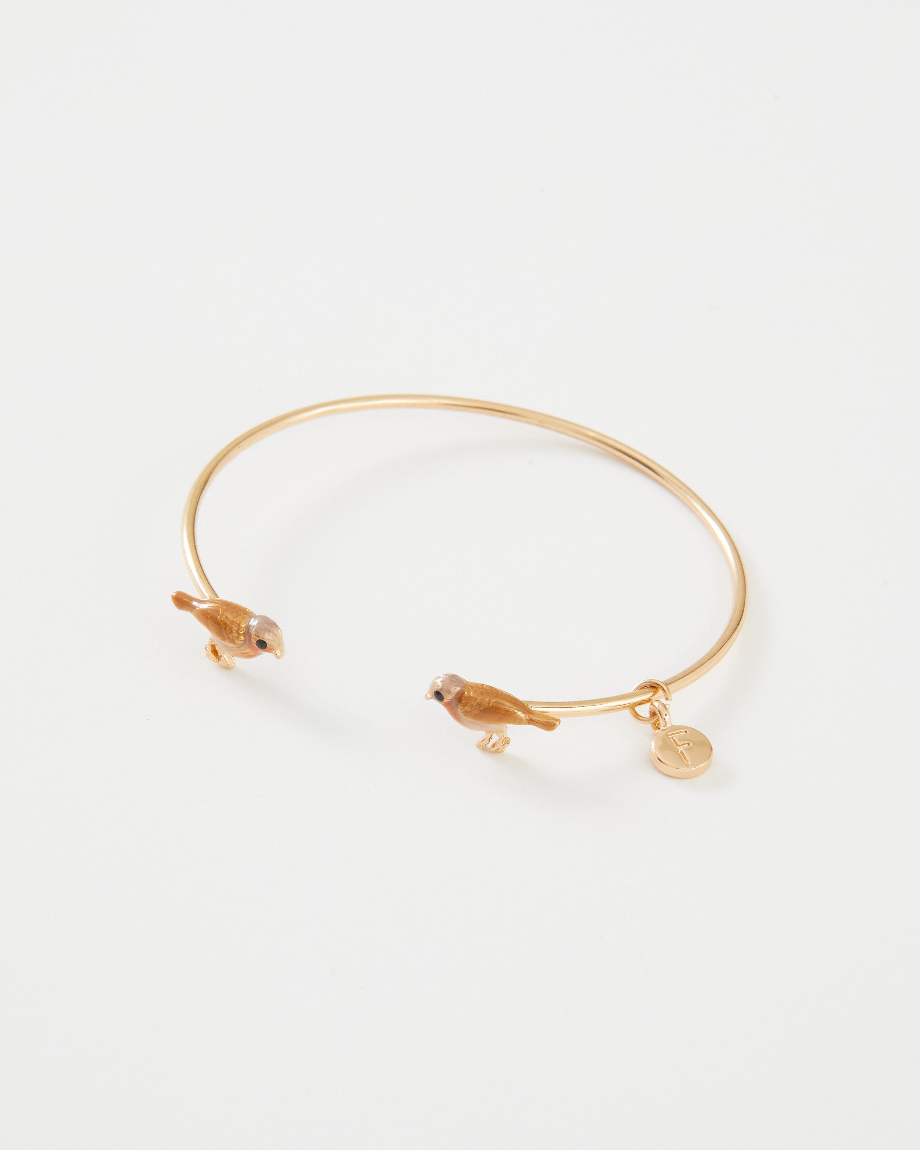 Enamel Robin Bangle – Fable England UK