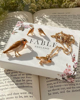 Enamel Robin Necklace by Fable England 