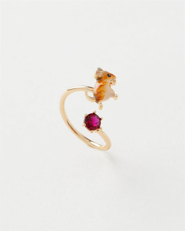 Enamel Vole Ring by Fable England