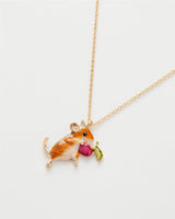 Enamel Vole Short Necklace by Fable England