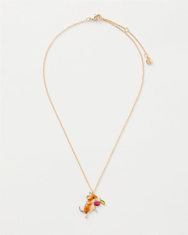 Enamel Vole Short Necklace by Fable England