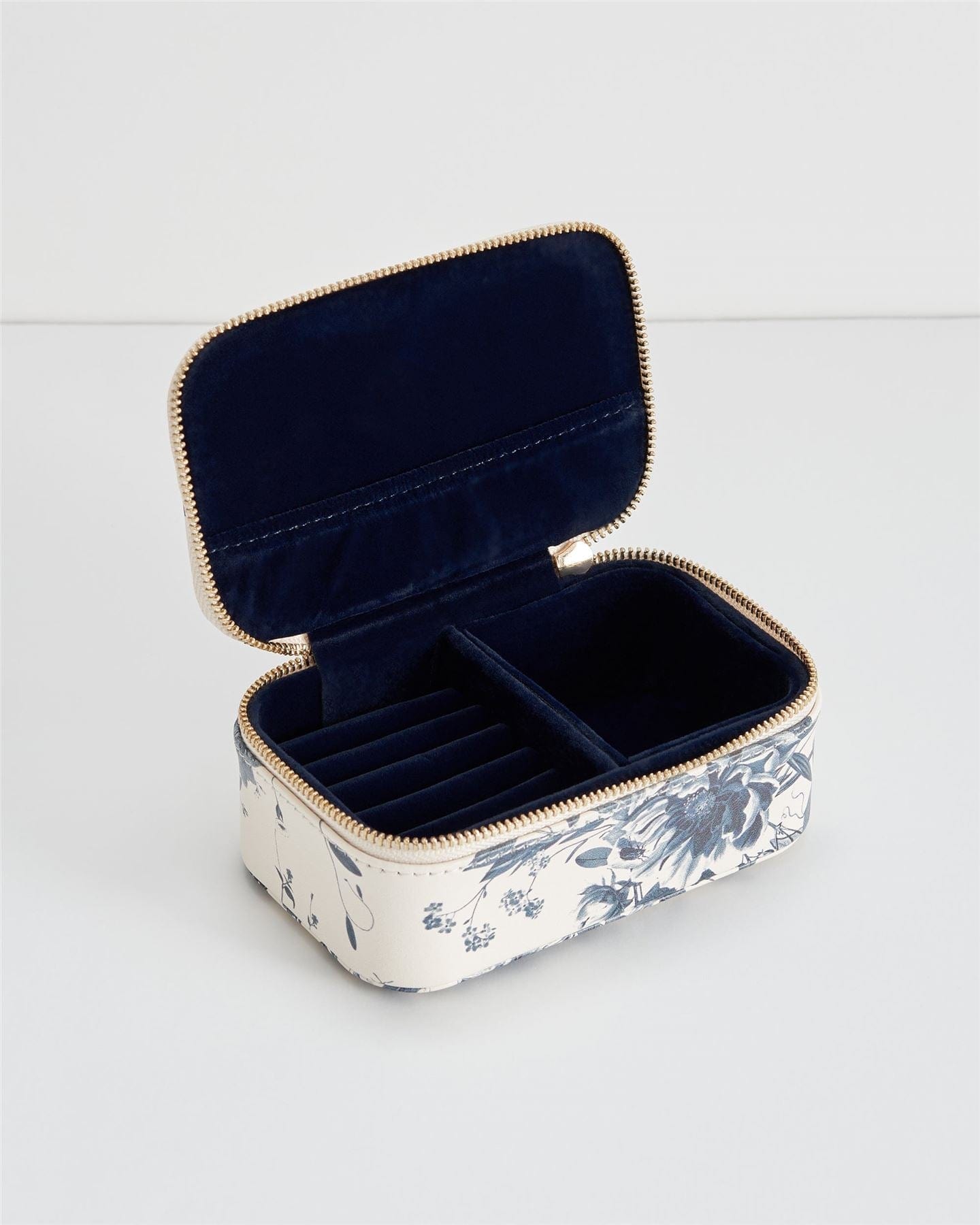 Eva Small Jewellery Box Blooming Blue by Fable England