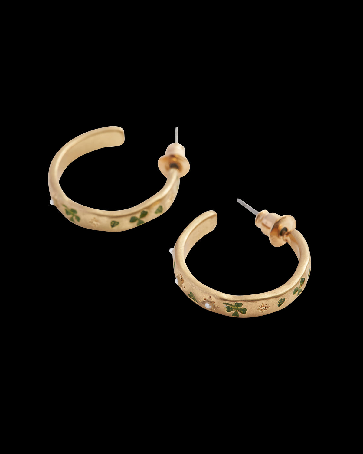 Pendientes Trébol & Perlas