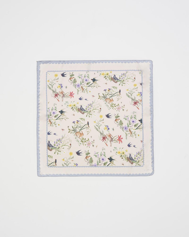 High Tea Toile Square Scarf