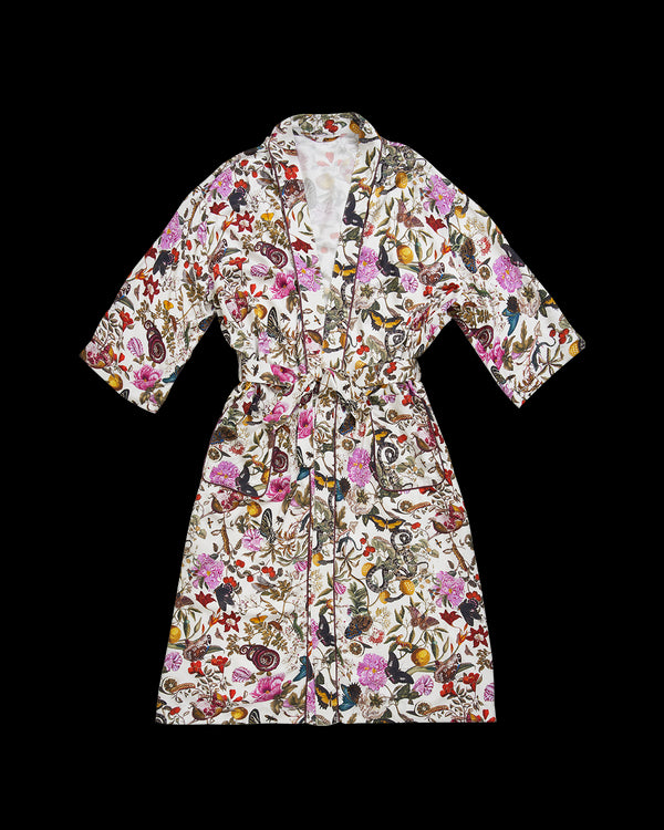 Floral Engravings Kimono
