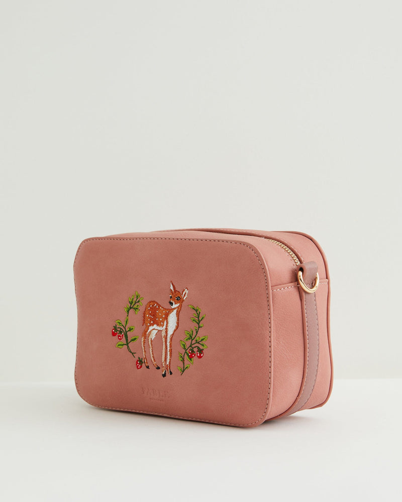Fawn Embroidered Camera Bag by Fable England