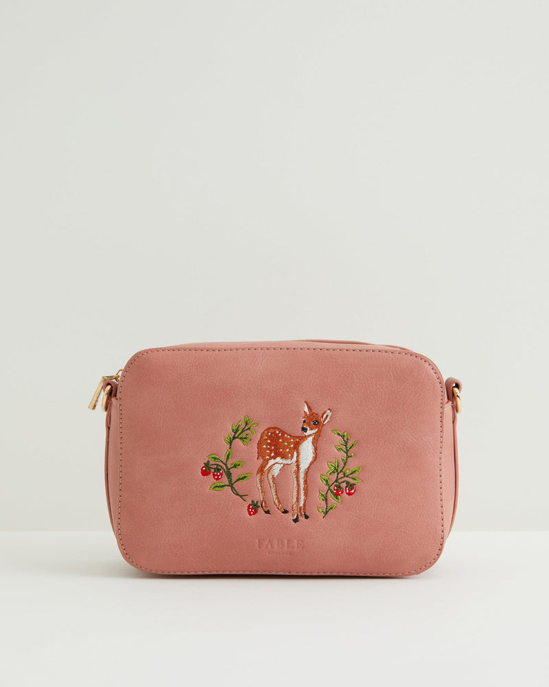 Fawn Embroidered Camera Bag by Fable England