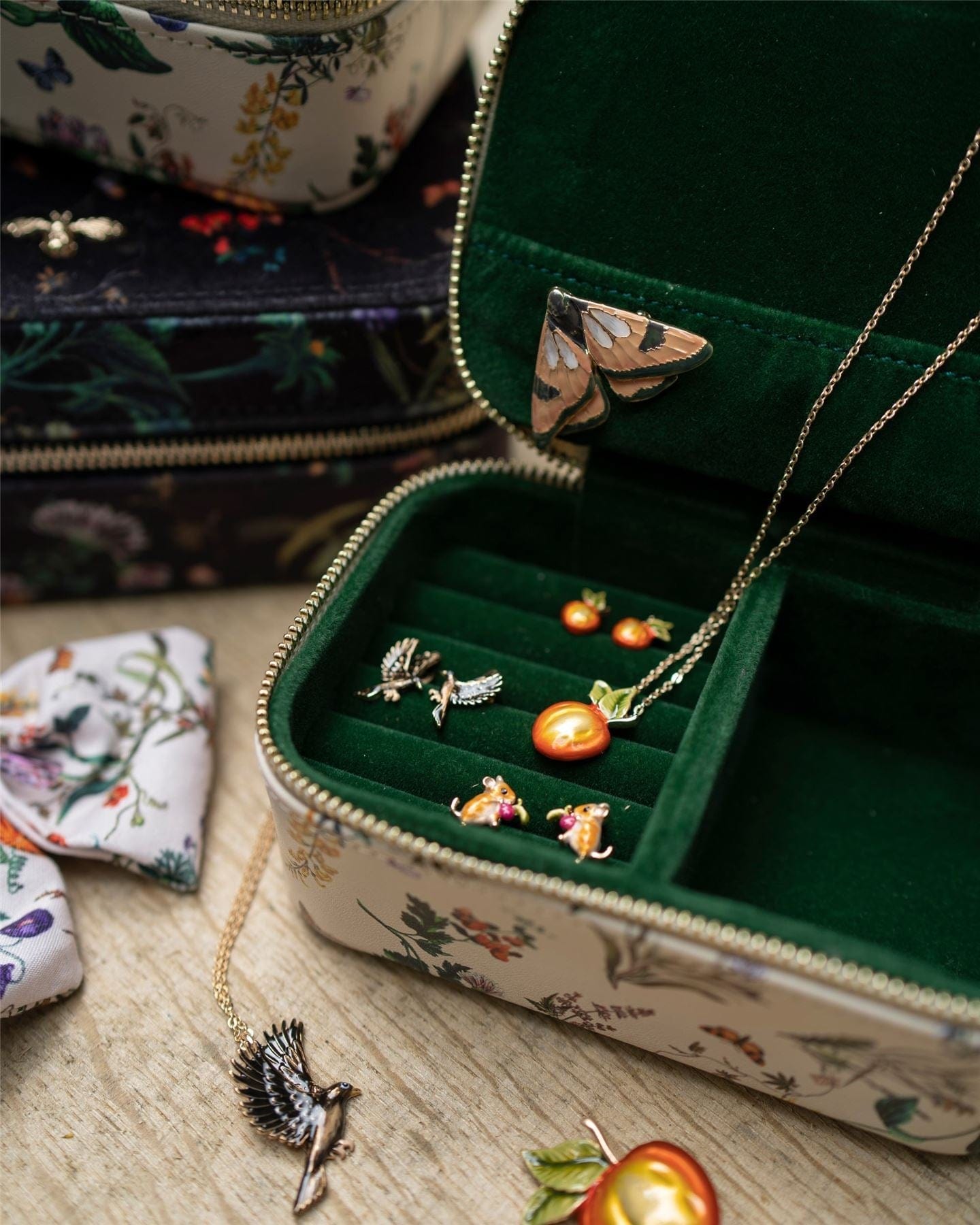Pumpkin Large Jewellery Box by Fable England