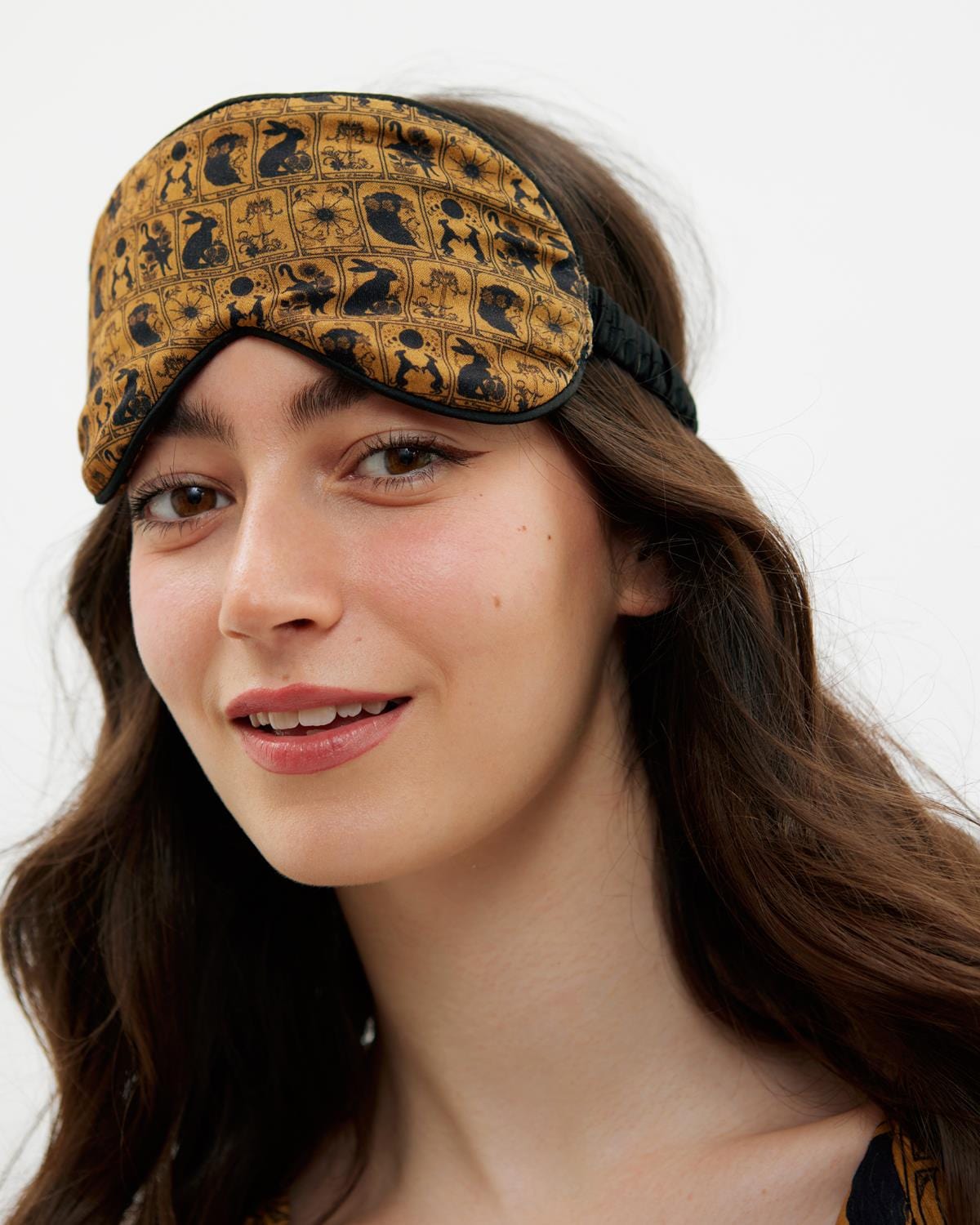 Tarot Tales Celestial Sleep Mask Bronze Gold by Fable England