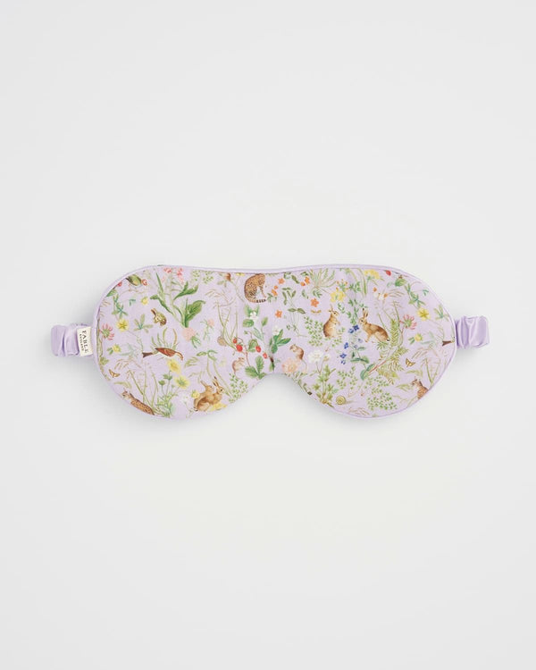 Meadow Creature Lilac Sleep Mask by Fable England