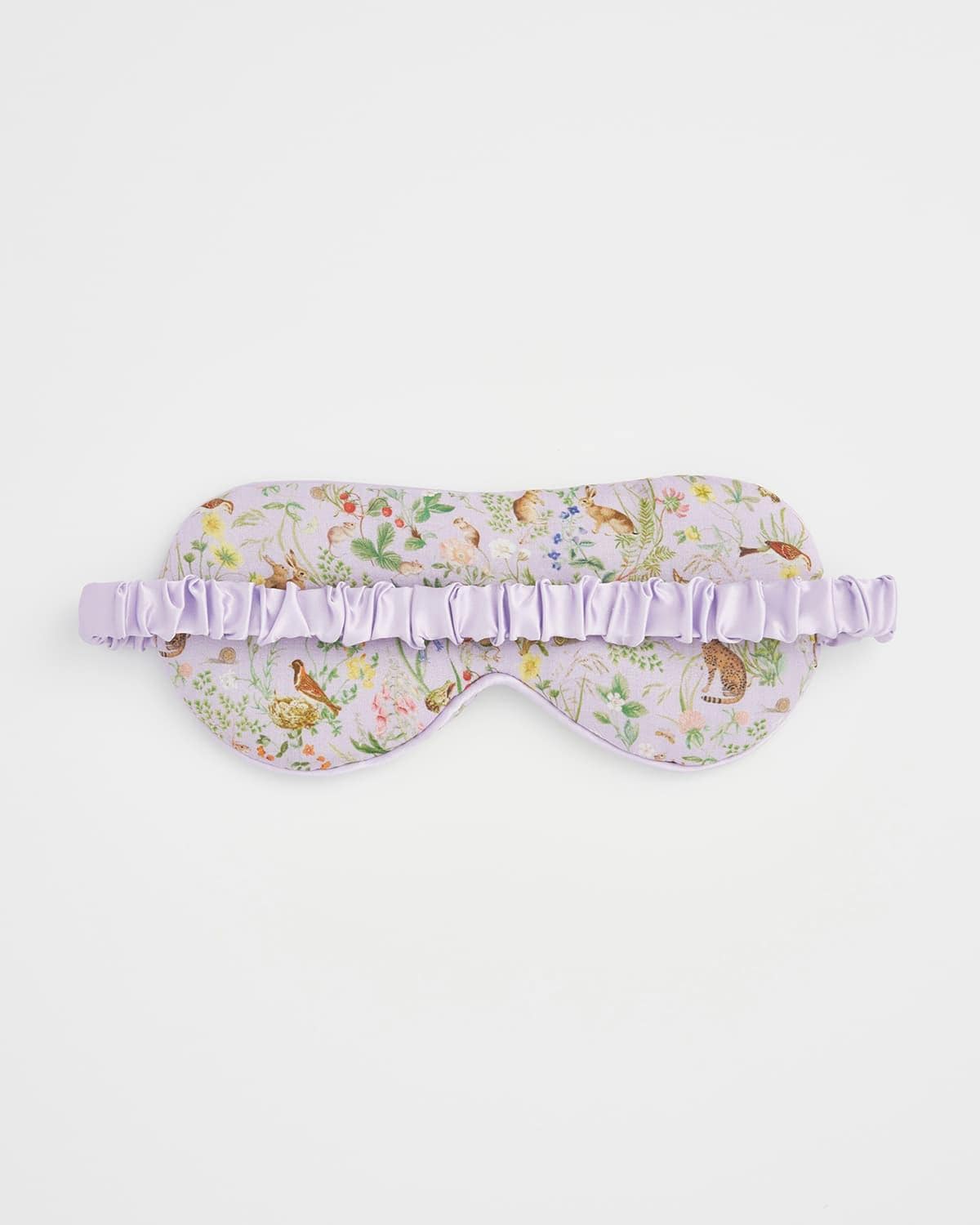 Meadow Creature Lilac Sleep Mask by Fable England