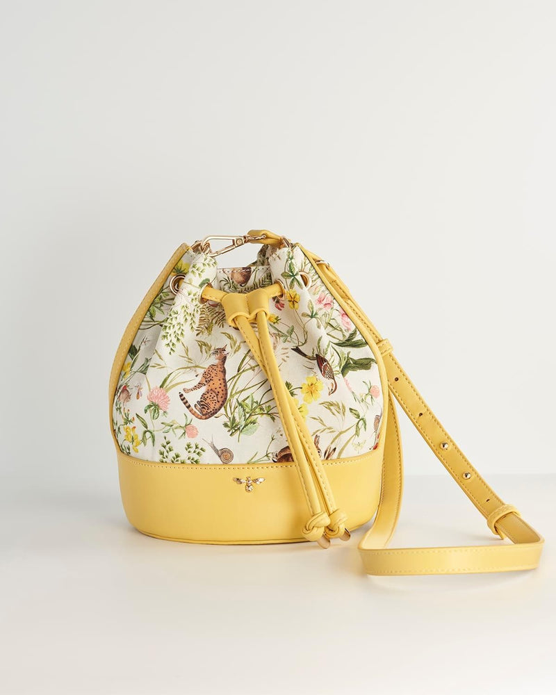 Meadow Creatures Bucket Bag - Yellow by Fable England