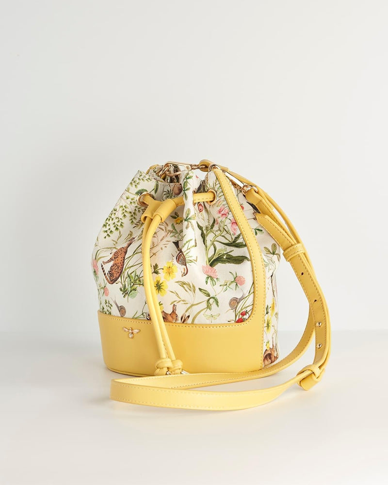 Meadow Creatures Bucket Bag - Yellow by Fable England