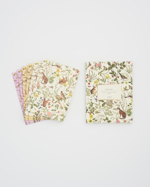 Meadow Creatures Note Cards Pack Of 6 by Fable England