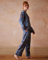 Nocturnal Garden Pyjamas Midnight Blue by Fable England