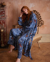 Nocturnal Garden Pyjamas Midnight Blue by Fable England