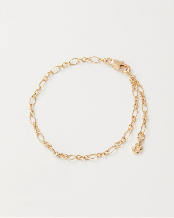 Oval Figaro Chain Bracelet by Fable England