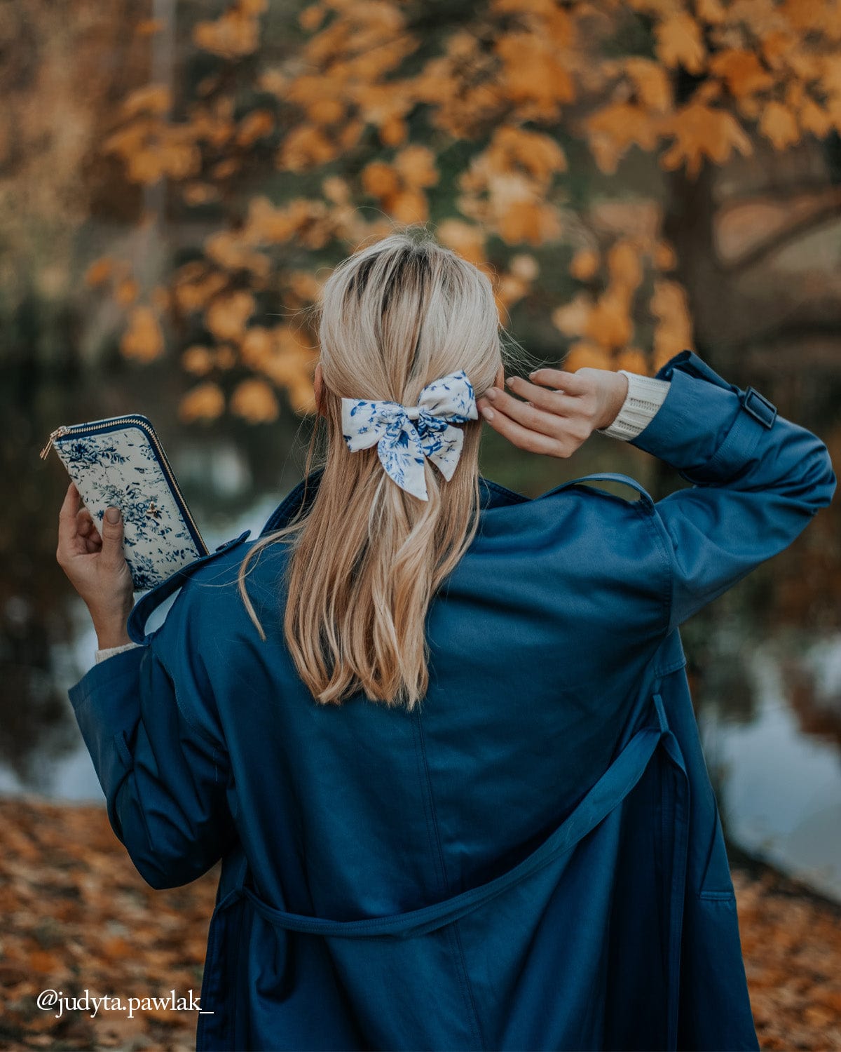 Oversized Bow Blooming Blue by Fable England