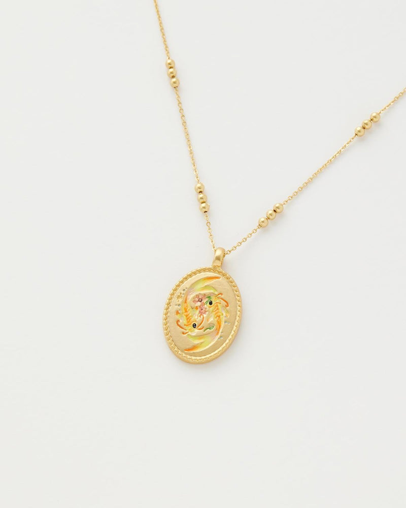 Pisces Zodiac Necklace by Fable England