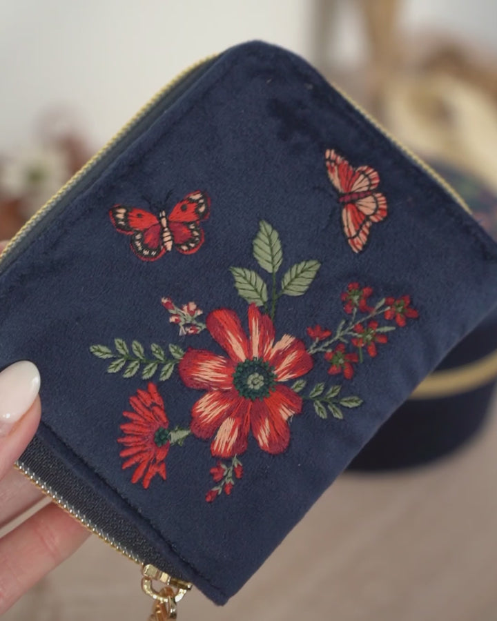 Navy blue wallet video