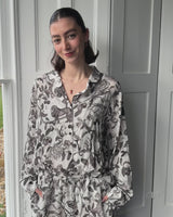 Tree Of Life Monochrome Long Kimono by Fable England