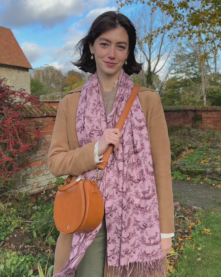 Liberty Saddle bag Tan Vegan Leather by Fable England