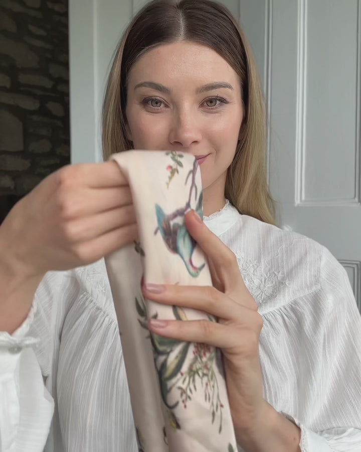 Shop Toile de Jouy Scarf | Vintage Botanical Inspired