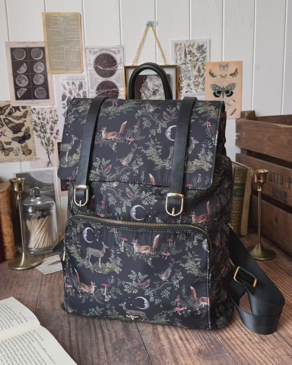 A Night's Tale Woodland Backpack Midnight by Fable England