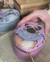 Pet Portraits Oval Jewellery Box - Pink by Fable England