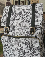 Tree Of Life Backpack - Black/White by Fable England