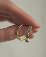Forget-Me-Not Stud Hoop Earrings