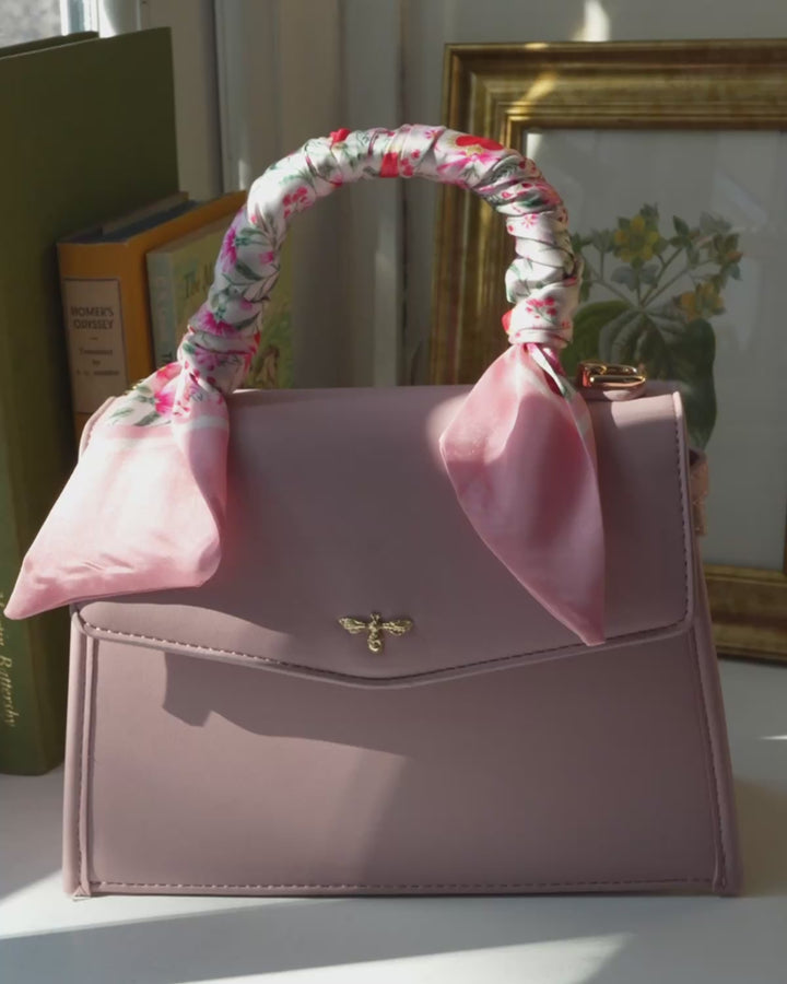 Pink Structured Tote Bag Small