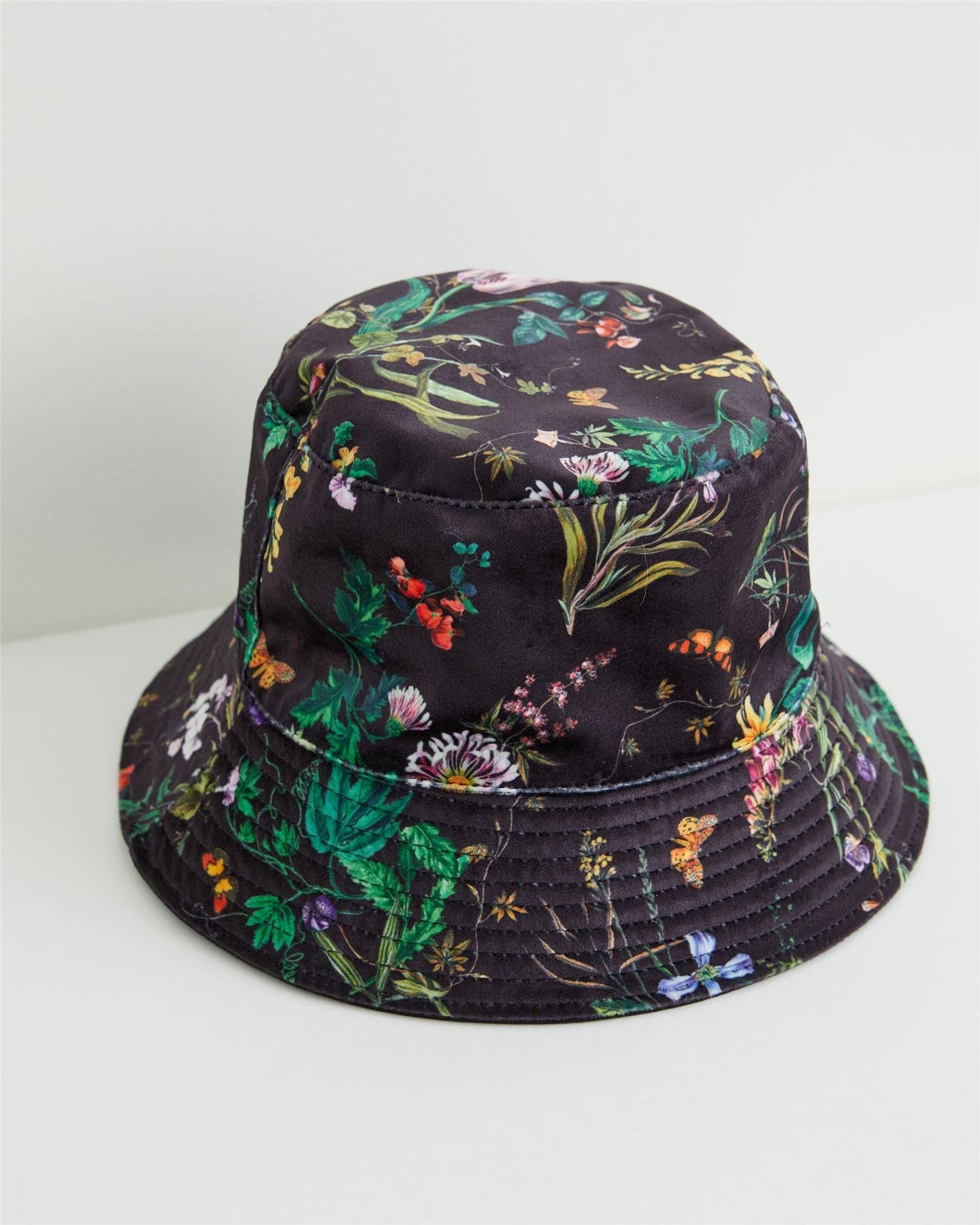 Pumpkin Black Bucket Hat by Fable England