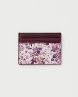Rambling Rose Card Purse Burgundy by Fable England