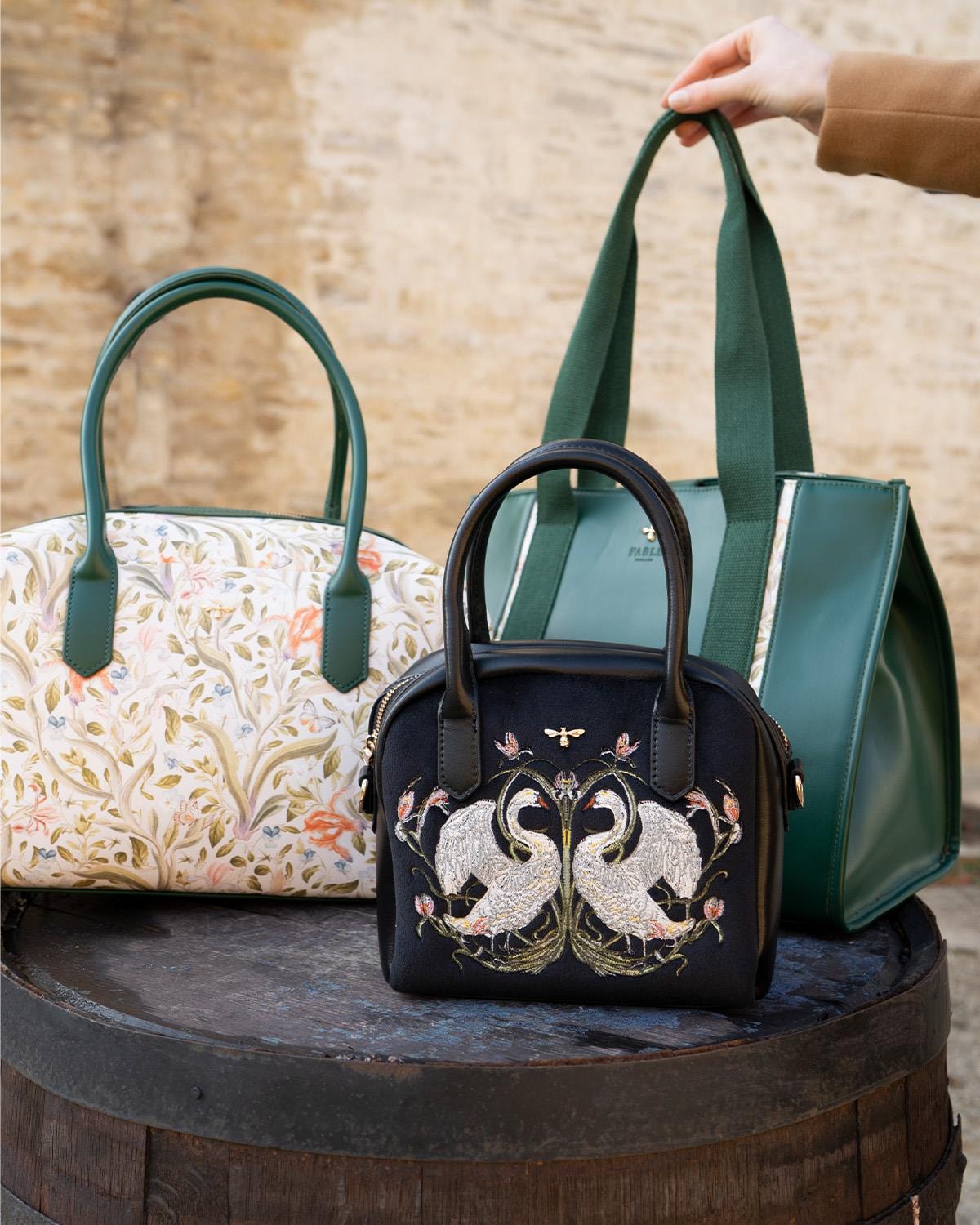FABLE エロイーズバッグ アイリスグリーン Sophie Tote Iris Green | Fable England
