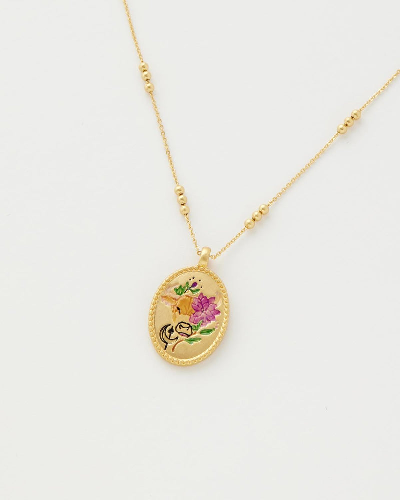 Taurus Zodiac Necklace by Fable England