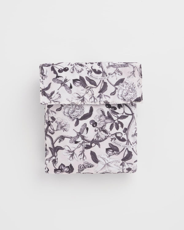 Tree Of Life Monochrome Folding Nylon Tote Bag - Black/White by Fable England