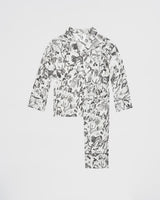 Tree of Life Monochrome Long Pyjamas by Fable England