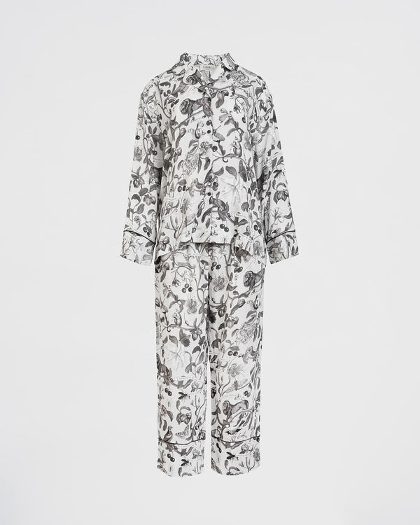 Tree of Life Monochrome Long Pyjamas by Fable England