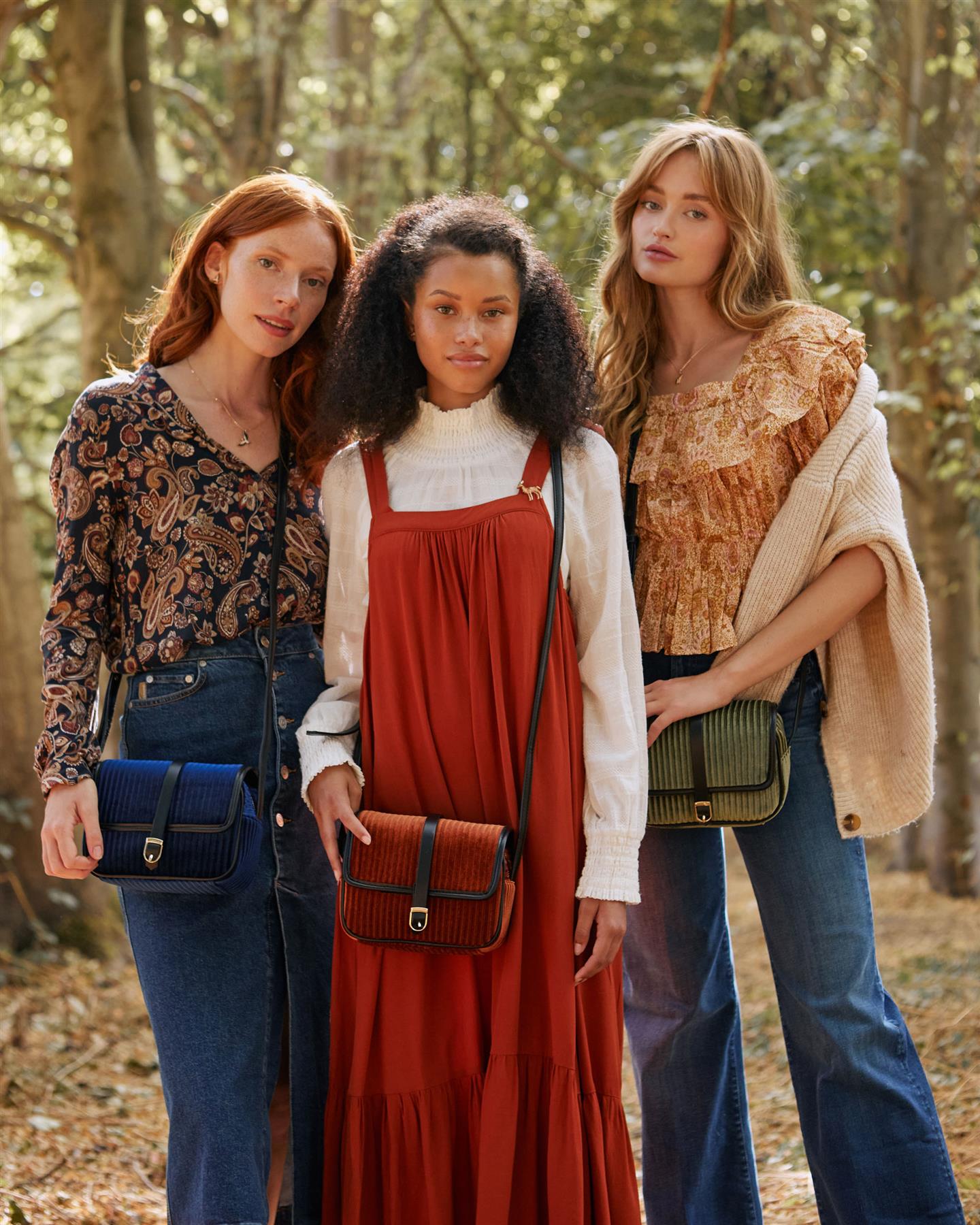 Vivianne Velvet Camera Bag - Jade Green by Fable England