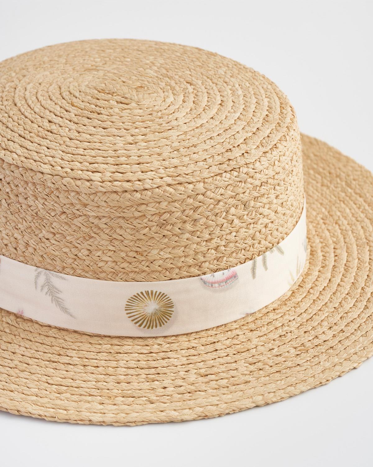 Whispering Sand Vintage Sand Raffia Hat by Fable England