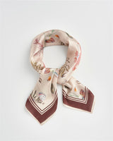Whispering Sands Cream Square Scarf by Fable England