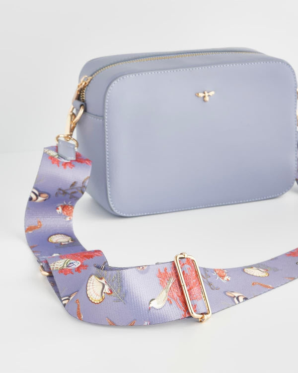 Whispering Sands Powder Blue Camera Bag by Fable England
