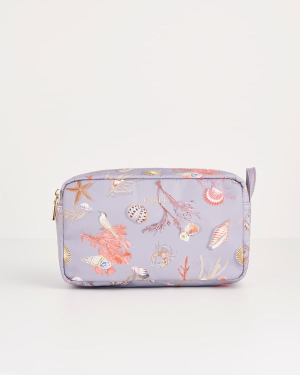 Whispering Sands Powder Blue Cosmetic Pouch by Fable England