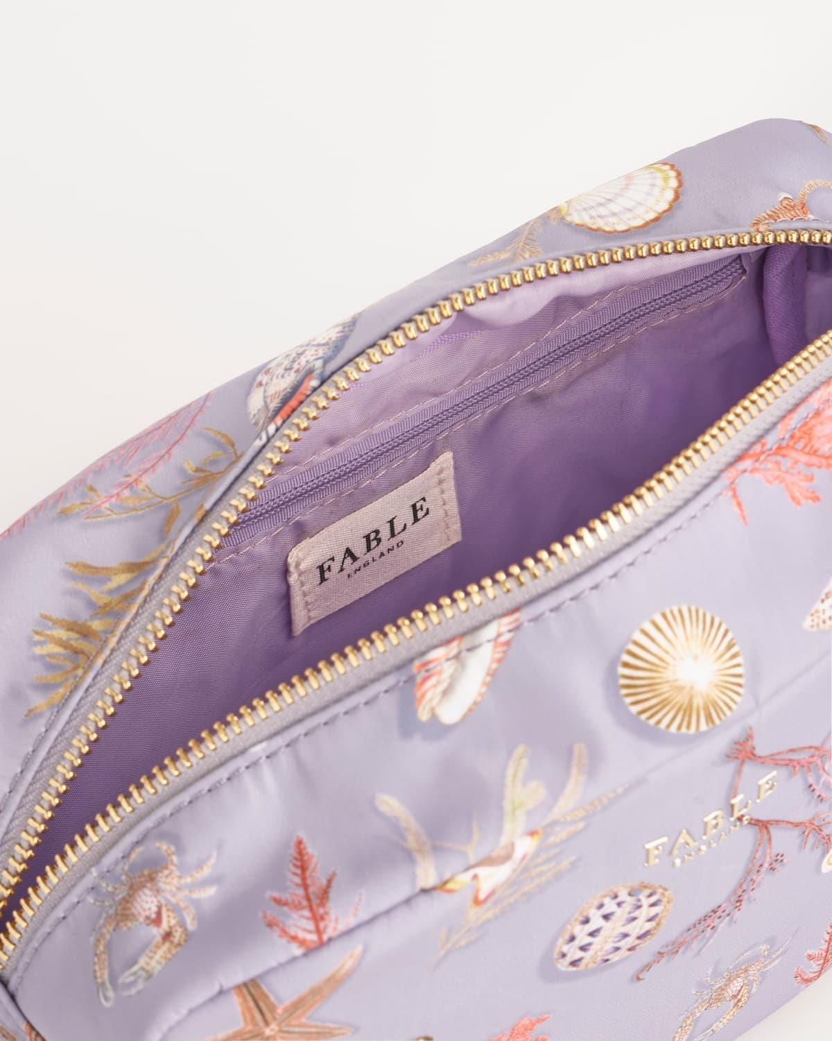 Whispering Sands Powder Blue Cosmetic Pouch by Fable England